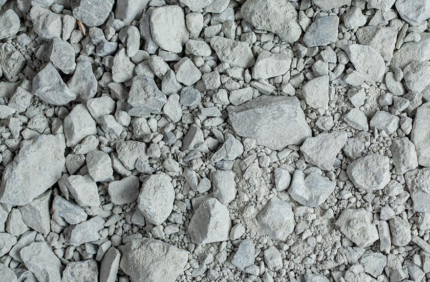 Crushed limestone chips, pale cream calcareous grit for calcicole cactus species