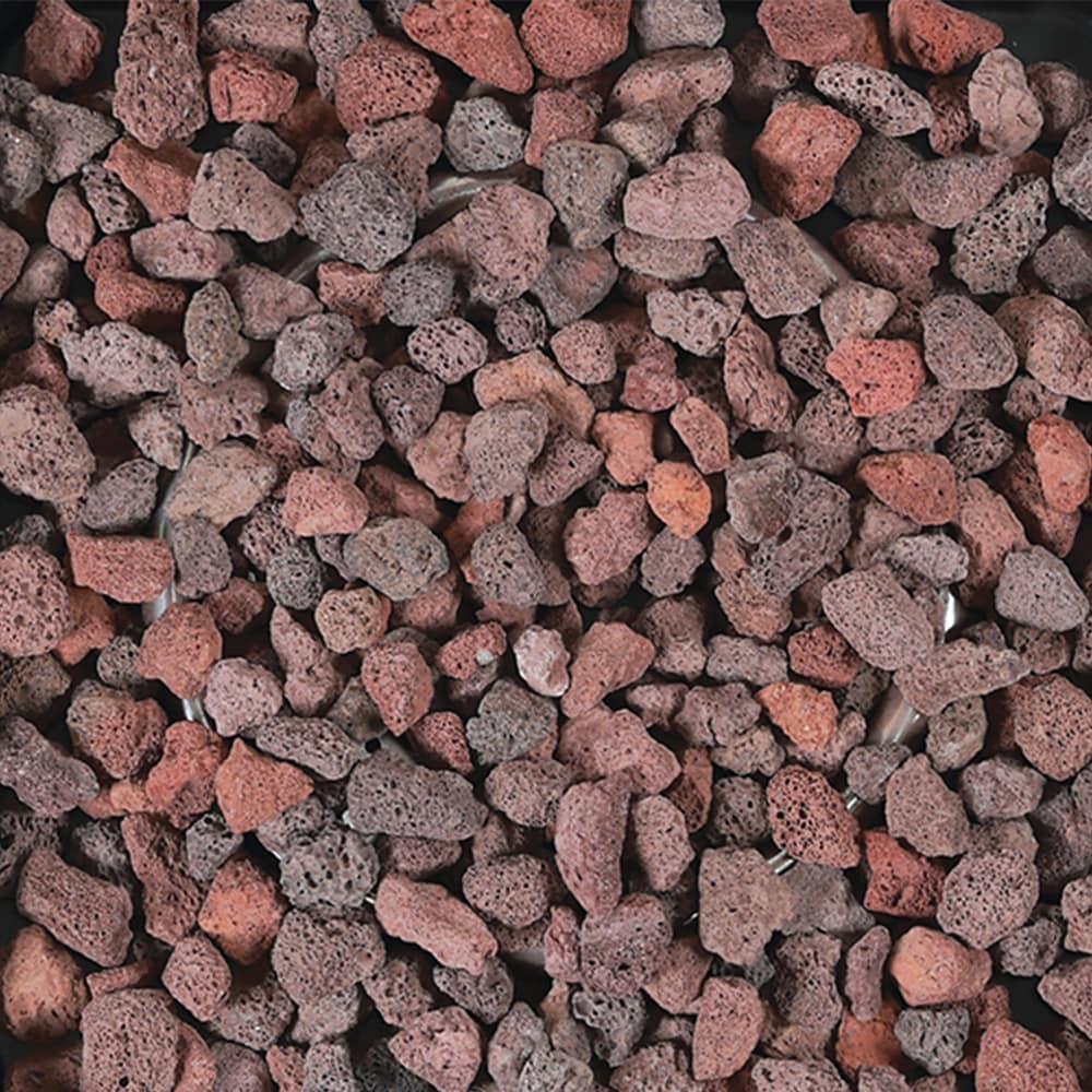 Black scoria lava rock granules at 5-10mm grade for cactus soil drainage layer